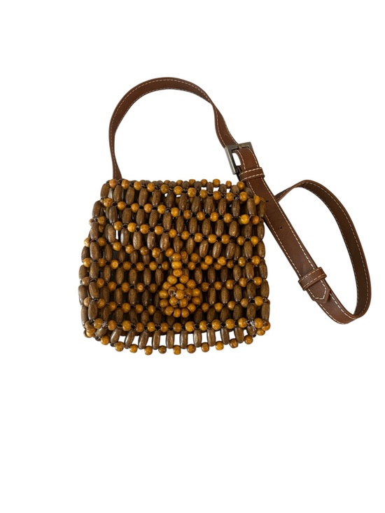 Zara Handbags - Zara Wooden Bead Belt Bag